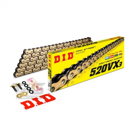 Dıd Gold Zincir 520-114l Vx3 X-rıng Nc 750 X Dct 2021-2024 Nc750 S/x Nc700 S/x Yzf-r25 Mt-25 Pulsar Cbr250