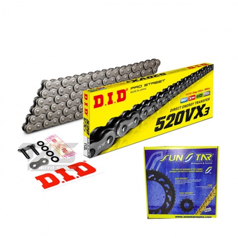 Dıd Sunstar Çelik Zincir Dişli Seti 520or  Honda Cbr250r 10-13  14t-38t (jtf1321.14 - Jtr1220.38 520-108l)