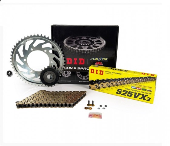 Dıd Zincir Dişli Seti Gold 525vx3 Honda Crf 1100l Afrıca Twın Dct L1 2020-2022 (jtf1370-16t - Jtr1331-42t 525vx3 Gb-100ft - 124l)