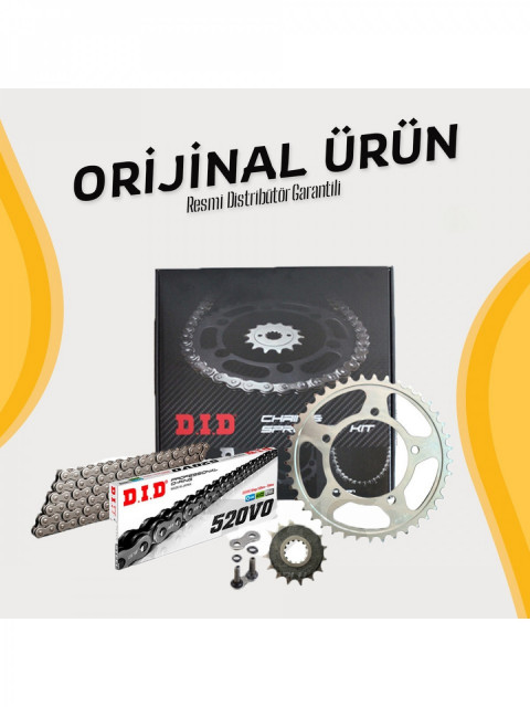 Dıd Zincir Dişli Set Oringli Cfmoto 450sr (32514-14t - 1-3547-41t - Dıd 520v0-100ft Zj / 106l)