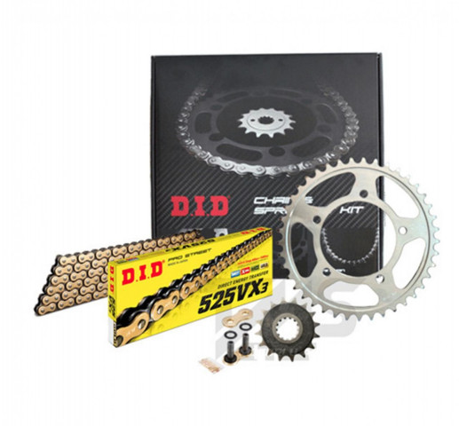 Dıd Zincir Dişli Seti Gold 525vx3 Yamaha Mt-09 2021-2025 (jtf1591-16t - Jtr1877-45t - Dıd 525vx3 100ft Zj/ Gb-110