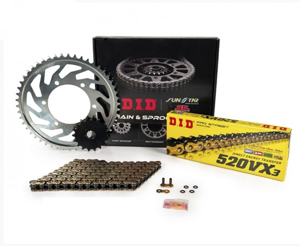 Dıd Zincir Dişli Seti Vx3 Gold Ktm Duke 390 2021 - 2022 (3f415-15t - Jtr890-45t - Dıd 520vx3 Gb-100ft Zj)