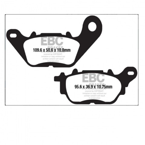 Ebc Arka Fren Balatası Yarı Sinter Fa662v Yamaha Mt-25 Abs