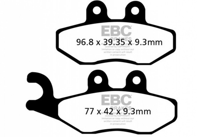 Ebc Fren Balatası Carbon Sfac353 Gilera Runner Vxr 200 Ön