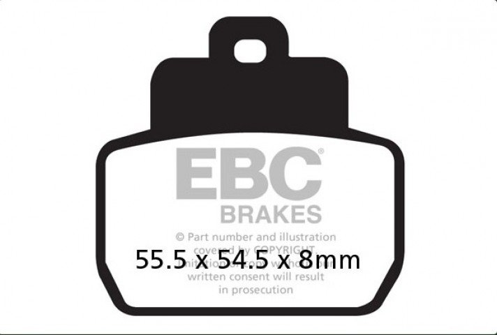Ebc Fren Balatası Carbon Sfac425 Pıaggıo Vespa X8 X9 Mp3 125 250 Beverly 500 263
