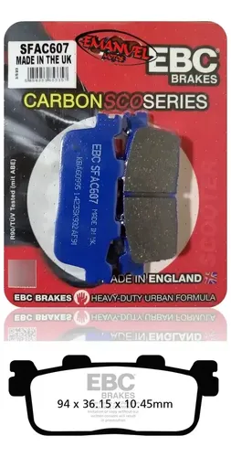 Ebc Fren Balatası Carbon Sfac607 X-town 125 Joymax 250 Xmax 400 Kymco Xcıtıng 250 300 Daelım S3 355
