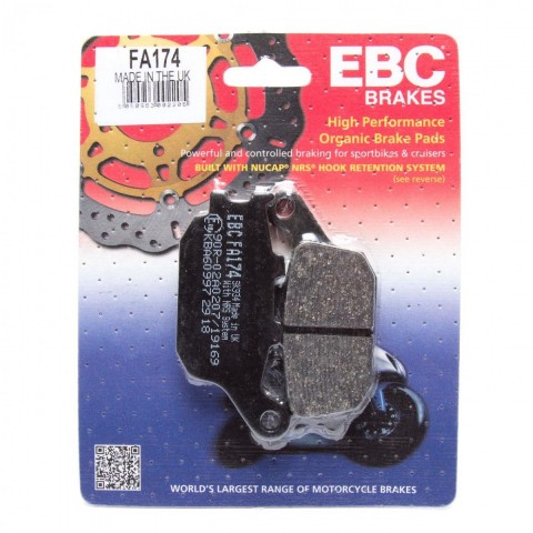 Ebc Fren Balatası Organik Fa174 2008-2011 Honda Xl 700 Transalp Uyumlu Arka Fren Balatası (abs Li)