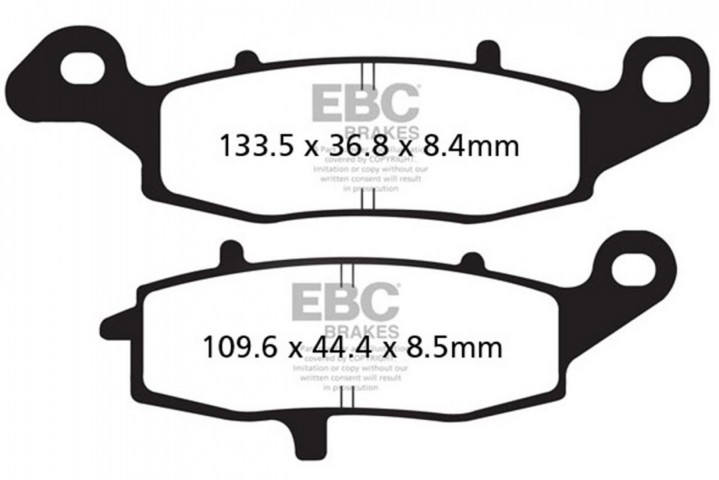 Ebc Fren Balatası Organik Fa231 Er-6f Er-6n Kle 650 Versys Dl 650 1000 V-strom M 800 1500 1600 1800 Intruder 124