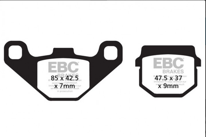 Ebc Fren Balatası Sfa083 Polarıs 200 Atv Peugeot Speedfıght 125 Kısbee 50 047