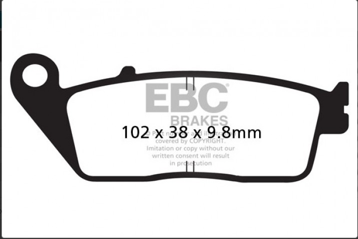 Ebc Fren Balatası Sinter Fa196hh 2014-2023 Honda Nc 750 X Uyumlu Ön Fren Balatası