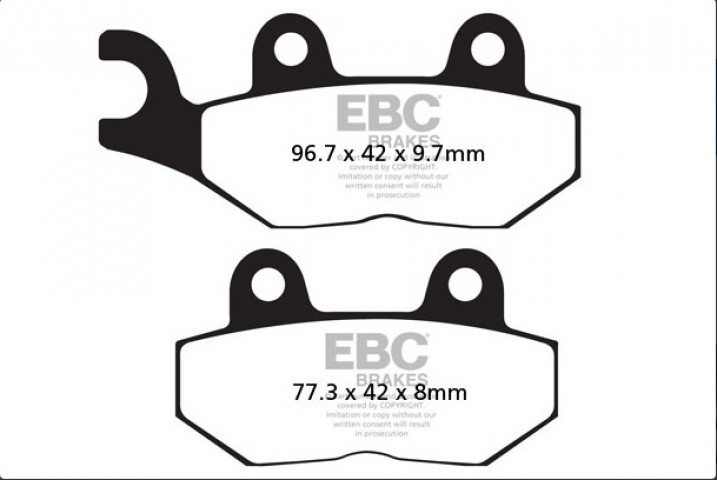 Ebc Fren Balatası Sinter Fa214/2hh Triumph Thruxton 900 Arka