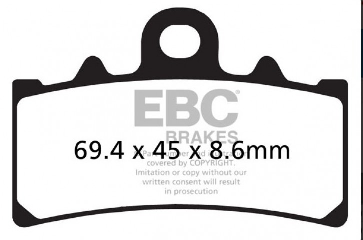 Ebc Fren Balatası Sinter Fa606hh 2020-2022 Bajaj Dominar 400 Ug Ön