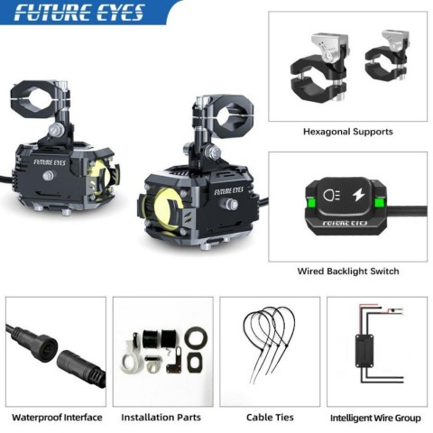 Future Eyes F150 Motosiklet Sis Farı Takım 60w