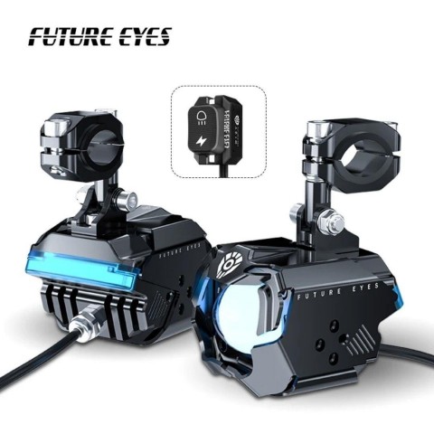 Future Eyes F30p Motosiklet Sis Farı Takım 120w Mavi Angel