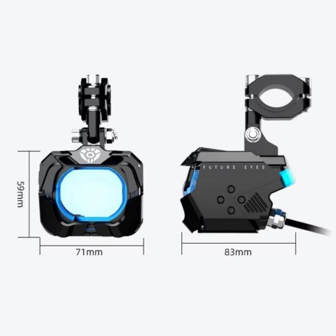 Future Eyes F30p Motosiklet Sis Farı Takım 120w Mavi Angel