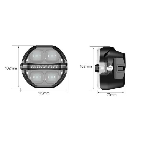 Future Eyes X100 Motosiklet Sis Farı Takım 180w