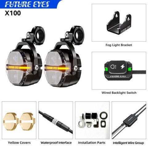 Future Eyes X100 Motosiklet Sis Farı Takım 180w