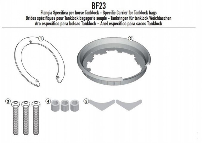 Gıvı Bf23 Depo Üstü Çanta Aparatı Yamaha Tracer 900 15-17 Tracer 900 Gt 18-20 Tracer 9 21-24
