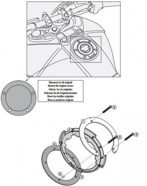 Gıvı Bf23 Depo Üstü Çanta Aparatı Yamaha Tracer 900 15-17 Tracer 900 Gt 18-20 Tracer 9 21-24