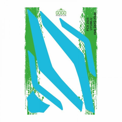 Gogo Geniş Far Üstü Film Mavi Honda Pcx 125 2025