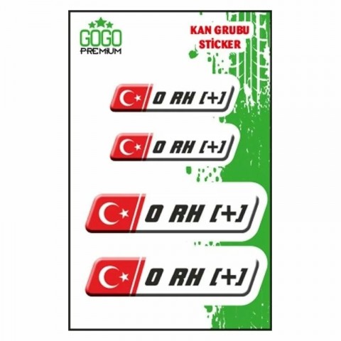 Gogo Kan Grubu Beyaz Dörtlü  Damla Etiket Iı O Rh(+)