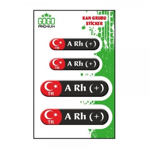 Gogo Kan Grubu Siyah Dörtlü Damla Etiket Iıı A Rh(+)