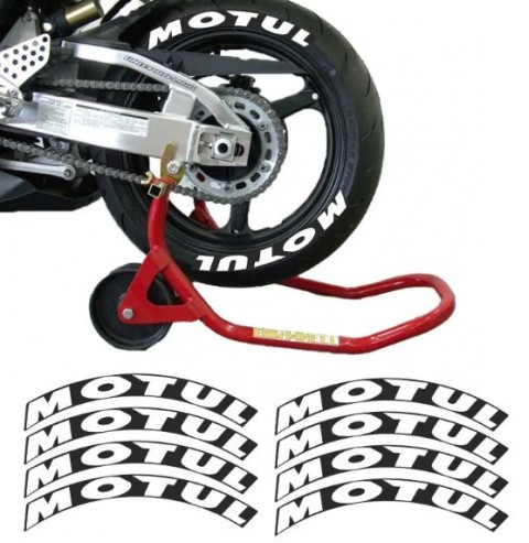 Gogo Lastik Yanak Yazısı Motul Siyah 3d