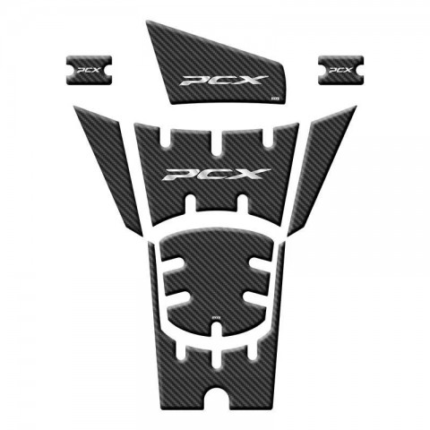 Gogo Tank Pad 001 8 Parça Honda Pcx 125 2025 Siyah Karbon
