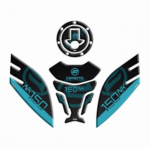 Gogo Tank Pad 001 Siyah-turkuaz Cfmoto 150 Nk