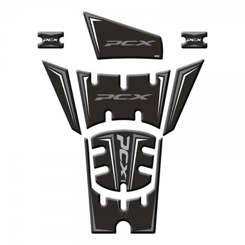 Gogo Tank Pad 004 8 Parça Honda Pcx 125 2025 Siyah Gri