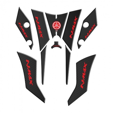Gogo Tank Pad 005 Siyah-karbon-kırmızı Yamaha Nmax 125 155 2014-2020