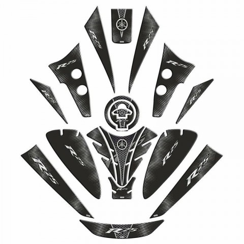 Gogo Tank Pad Set 002 Yamaha Yzf-r25 2019-2024 Siyah Karbon