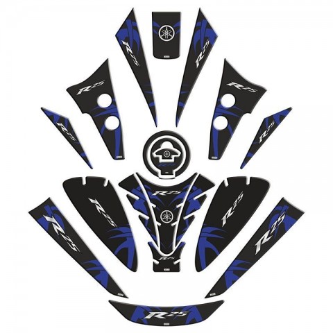 Gogo Tank Pad Set 005 Yamaha Yzf-r25 2019-2024 Siyah Lacivert