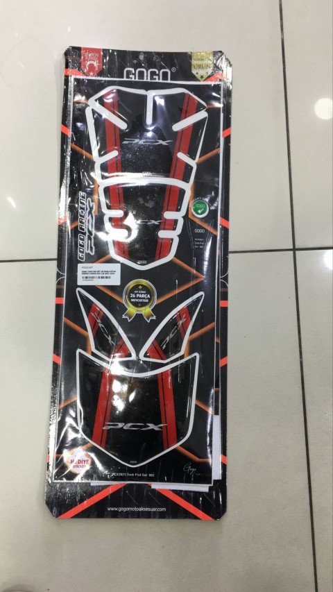 Gogo Tank Pad Set 26 Parça Siyah Kırmızı Honda Pcx 125 2021-2024