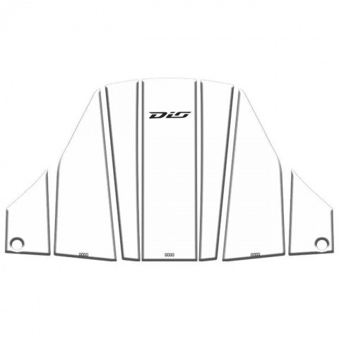 Gogo Tank Pad Seti 7 Parça 008 Beyaz Siyah Honda Dıo 110 2021-2024