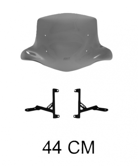 Gp Kompozit Siperlik Tur Camı Füme 44 Cm Elcikli Scooter Spacy Universal