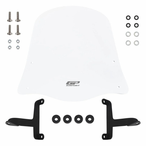 Gp Kompozit Siperlik Tur Camı Şeffaf Spacy Fızy Actıva 125 Scooter 42 Cm