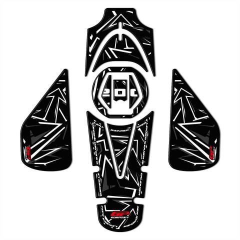 Gp Kompozit Tank Pad Set Gri Bajaj Pulsar Ns 200 2011-2024