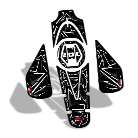 Gp Kompozit Tank Pad Set Gri Bajaj Pulsar Ns 200 2011-2024