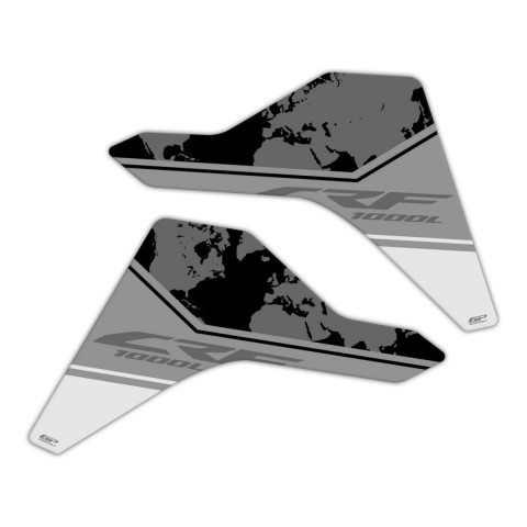 Gp Kompozit Tank Pad Seti Honda Africa Twin Crf1000l 2018-2019 Siyah-beyaz