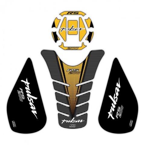 Gp Kompozit Tank Pad Seti Sarı Bajaj Pulsar Rs 200 2015-2020