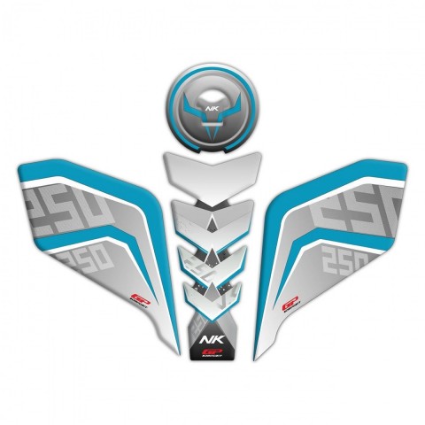Gp Kompozit Tank Pad Seti Turkuaz Cfmoto 250 Nk 2018-2021