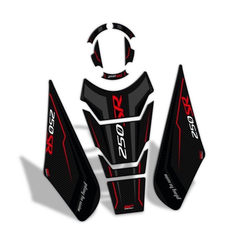 Gp Kompozit Tank Pad Siyah-kırmızı Cf Moto 250 Sr 2020-2024