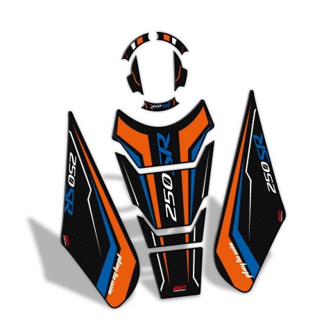 Gp Kompozit Tank Pad Turuncu-mavi Cf Moto 250 Sr 2020-2024