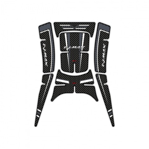 Gp Kompozit Tank Pad Set Karbon Desenli Gri Beyaz Yamaha Nmax 125 155 2021 2024