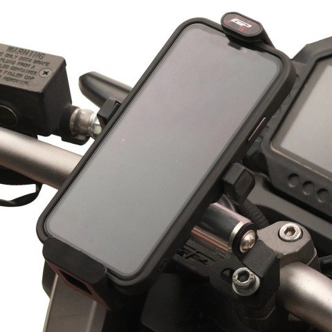 Gp Kompozit Telefon Tutucu Titreşim Modüllü Gidon Bağlantılı Siyah Kırmızı Ttr01