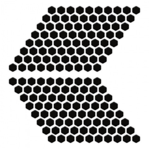 Gp Kompozit Unıversal 160 Parça (petek Desen) Tank Pad Siyah