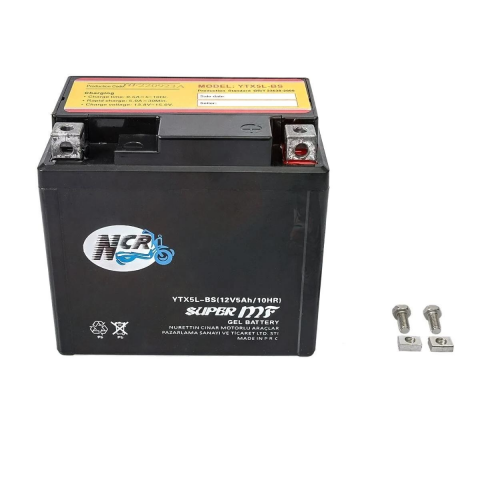 Ncr Akü Ytx5l-bs 12v5ah  Honda Dıo 110 Rks Spontını Bws Honda Tıtan Popcorn