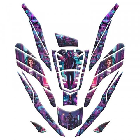 Honda Pcx 2021 - 2024 Uyumlu Tank Pad Set 015