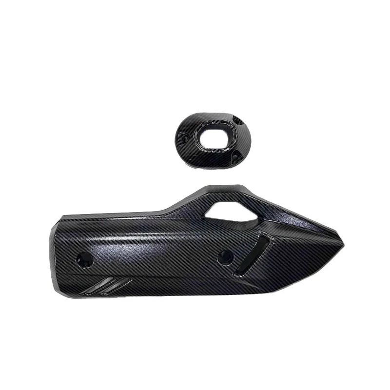 Honda Pcx 2021 - 2025 Uyumlu Egzoz Koruma Kapağı Ve Egzoz Ucu Karbon